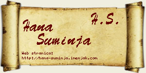 Hana Suminja vizit kartica